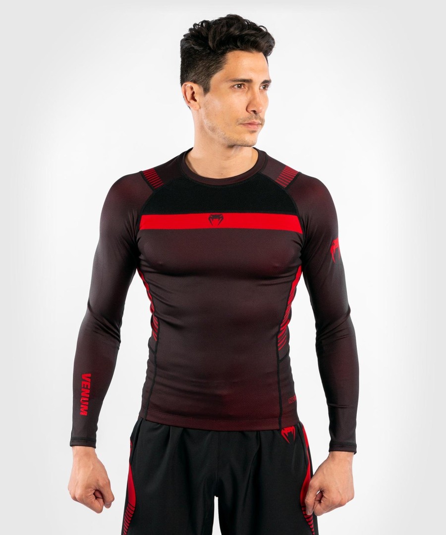 rashguard venum nogi 3.0 s dlouhým rukávem - černýčervený