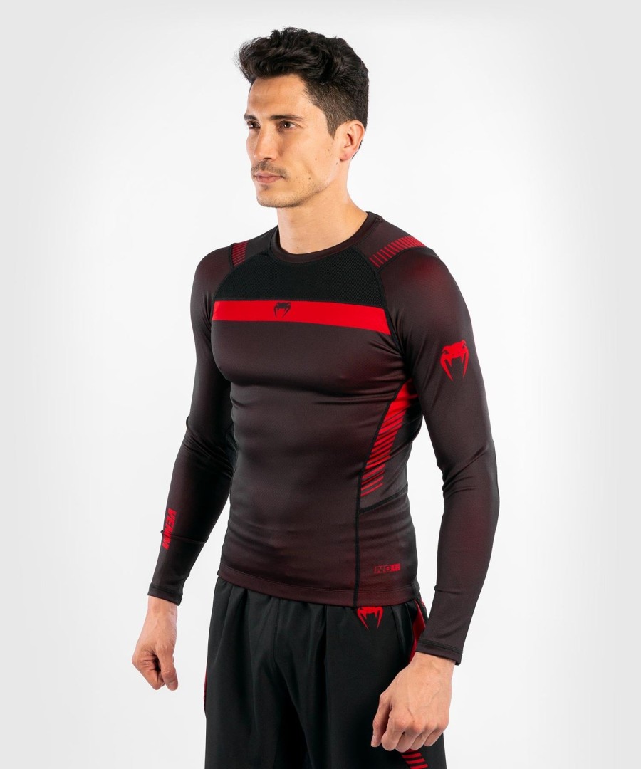 rashguard venum nogi 3.0 s dlouhým rukávem - černýčervený