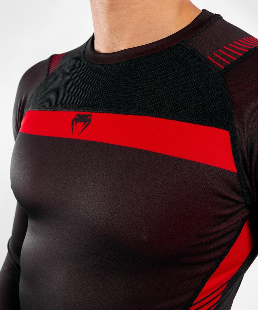 rashguard venum nogi 3.0 s dlouhým rukávem - černýčervený