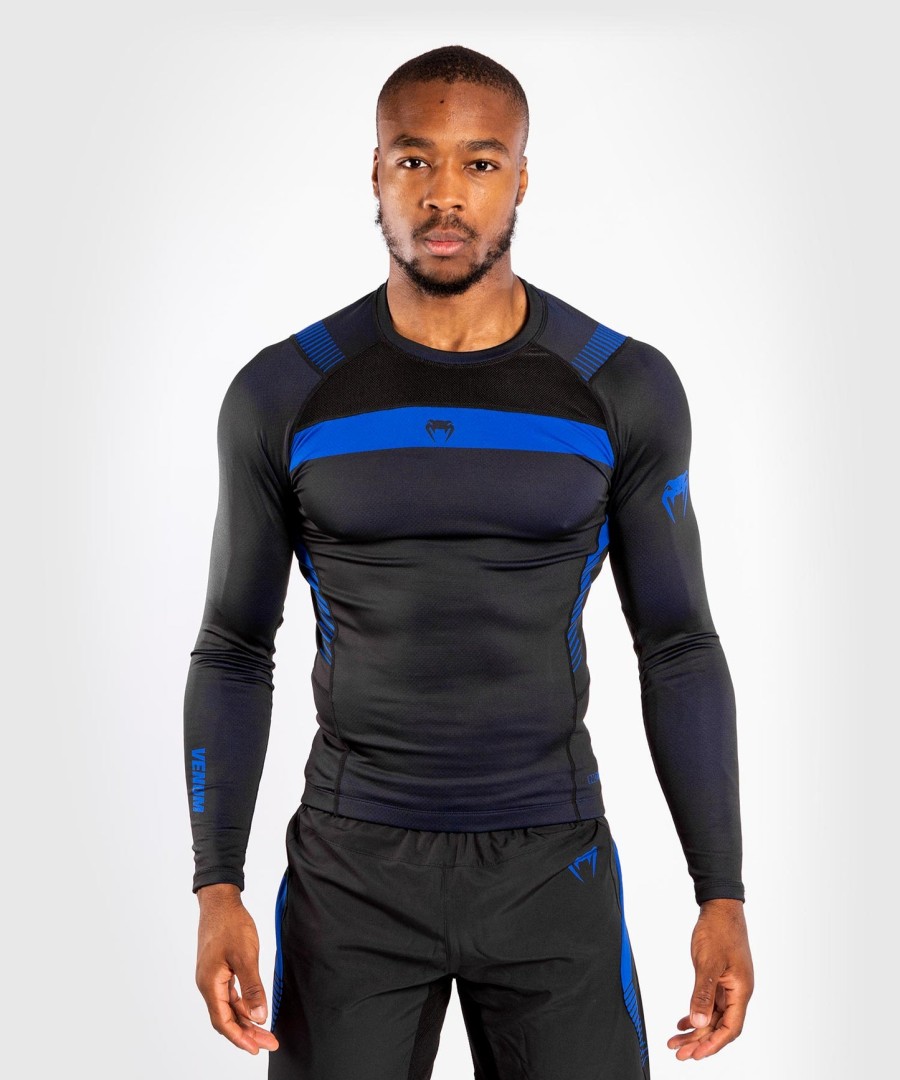 rashguard venum nogi 3.0 s dlouhým rukávem - černomodrý