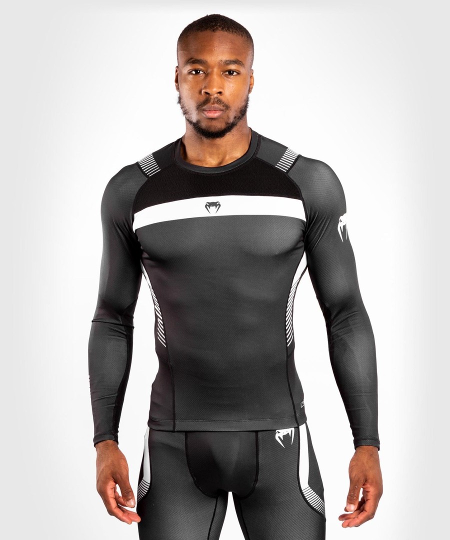rashguard venum nogi 3.0 s dlouhým rukávem - černo-bílý
