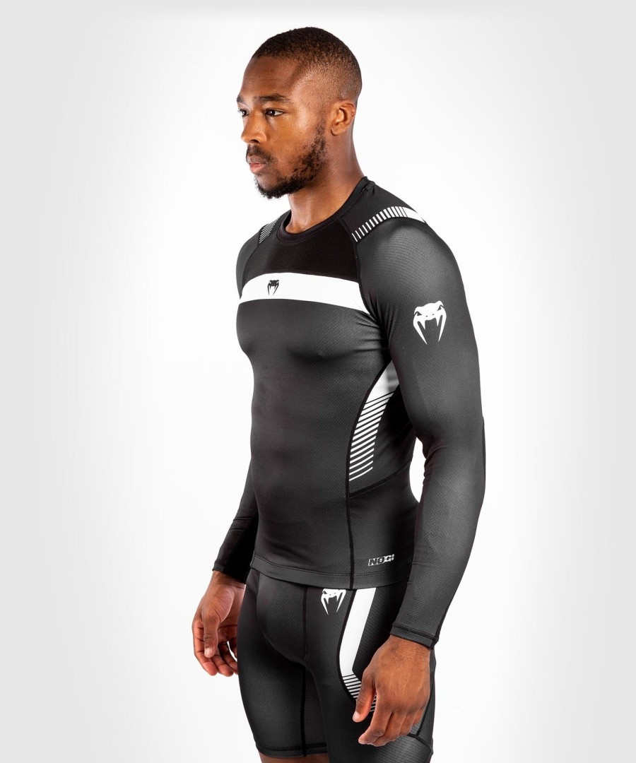 rashguard venum nogi 3.0 s dlouhým rukávem - černo-bílý