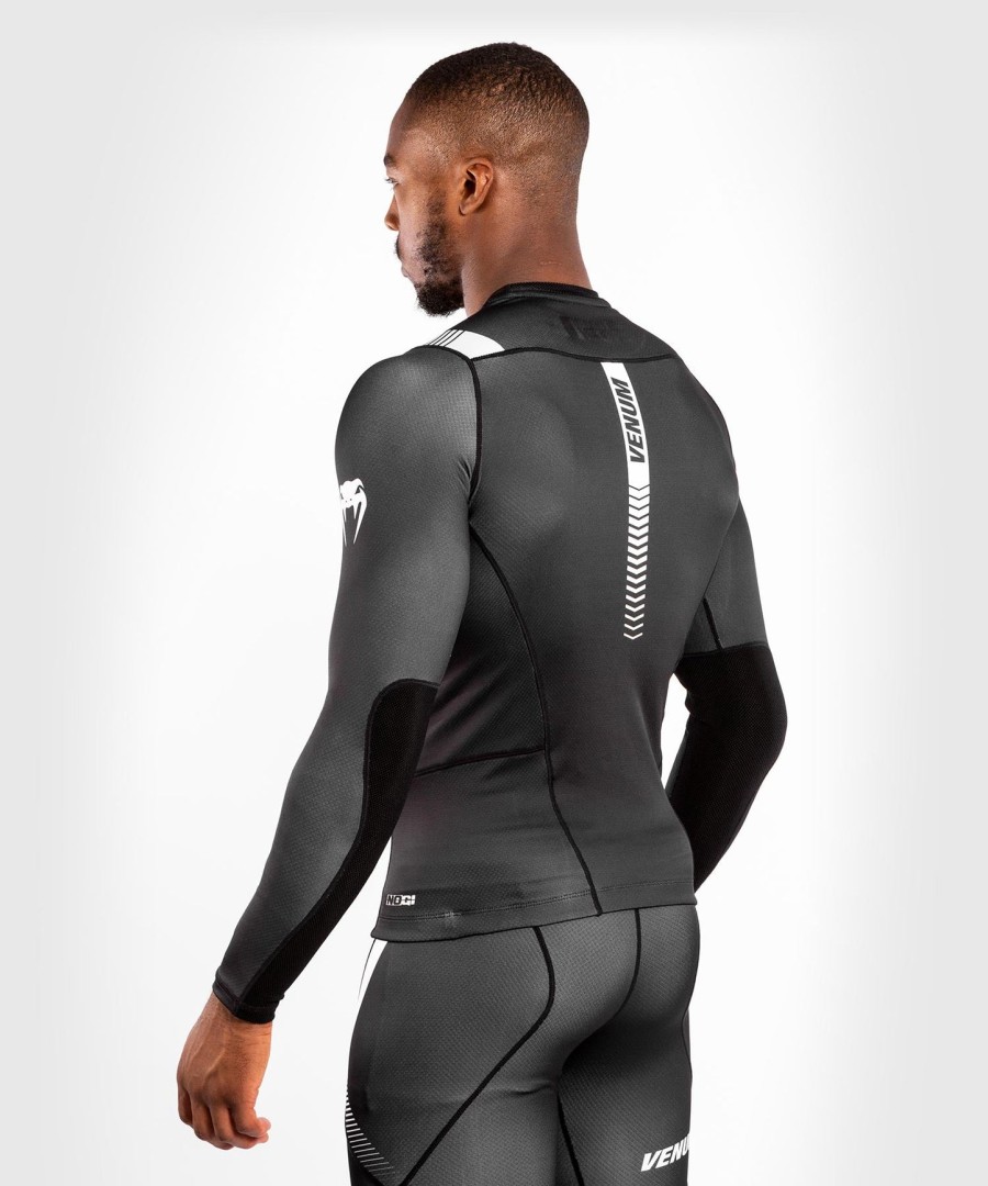 rashguard venum nogi 3.0 s dlouhým rukávem - černo-bílý