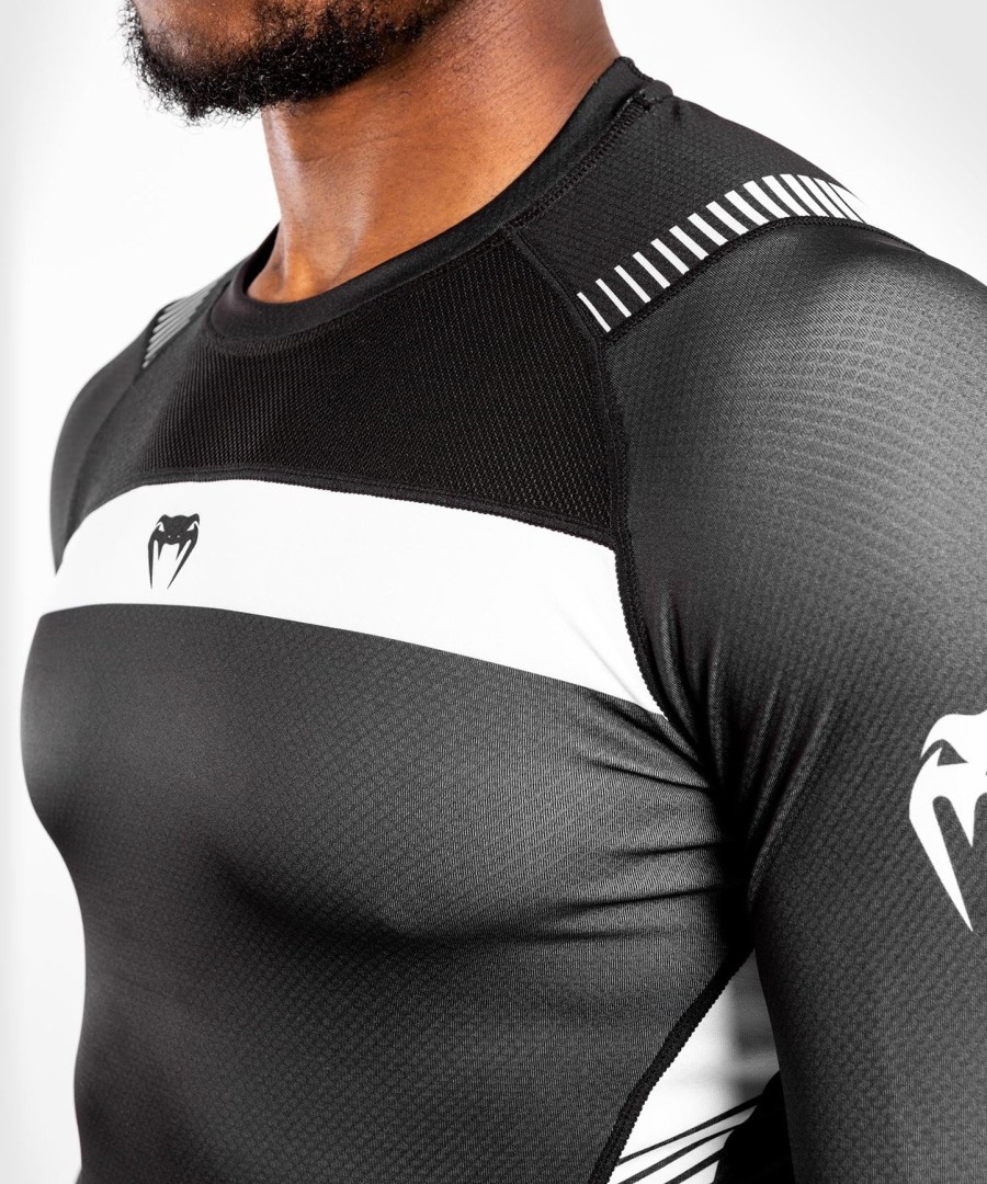 rashguard venum nogi 3.0 s dlouhým rukávem - černo-bílý