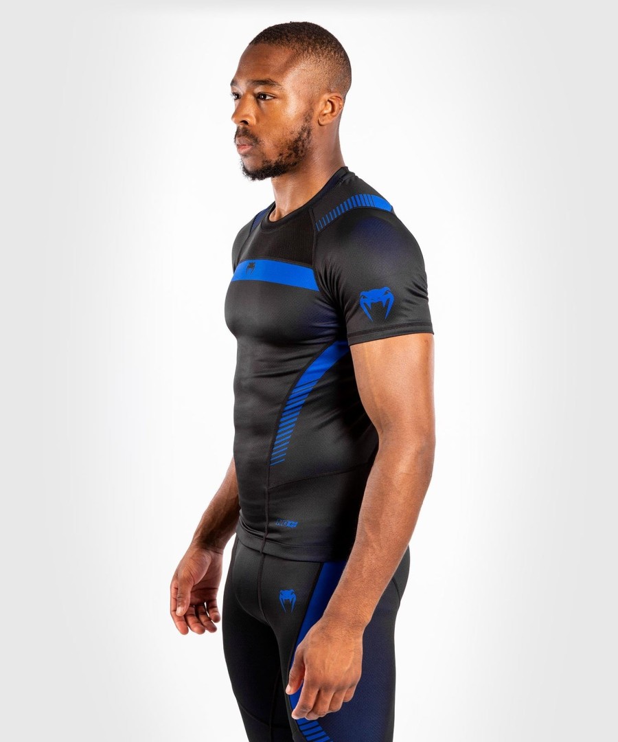 rashguard venum nogi 3.0 - krátký rukáv - černomodrý