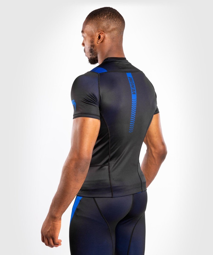 rashguard venum nogi 3.0 - krátký rukáv - černomodrý