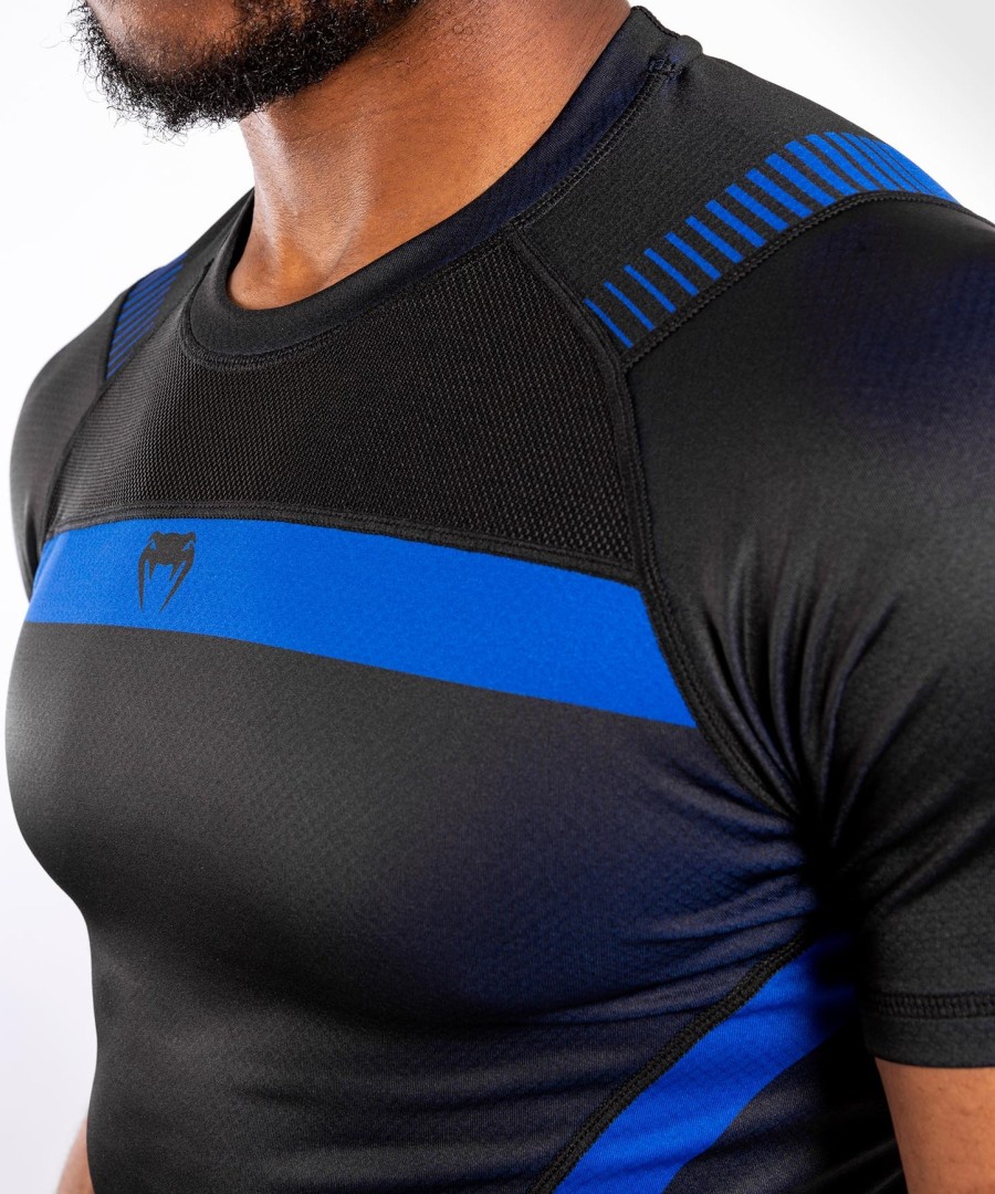 rashguard venum nogi 3.0 - krátký rukáv - černomodrý