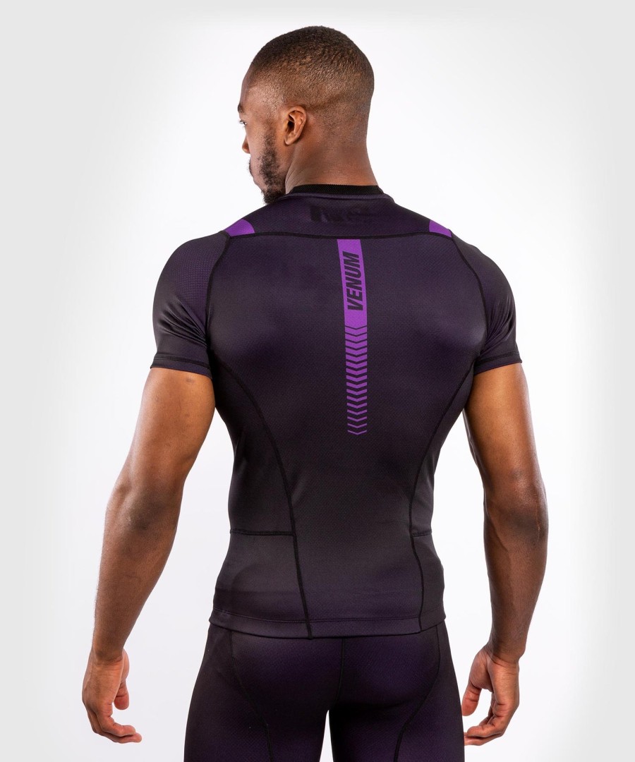 rashguard venum nogi 3.0 - krátký rukáv - černýfialový