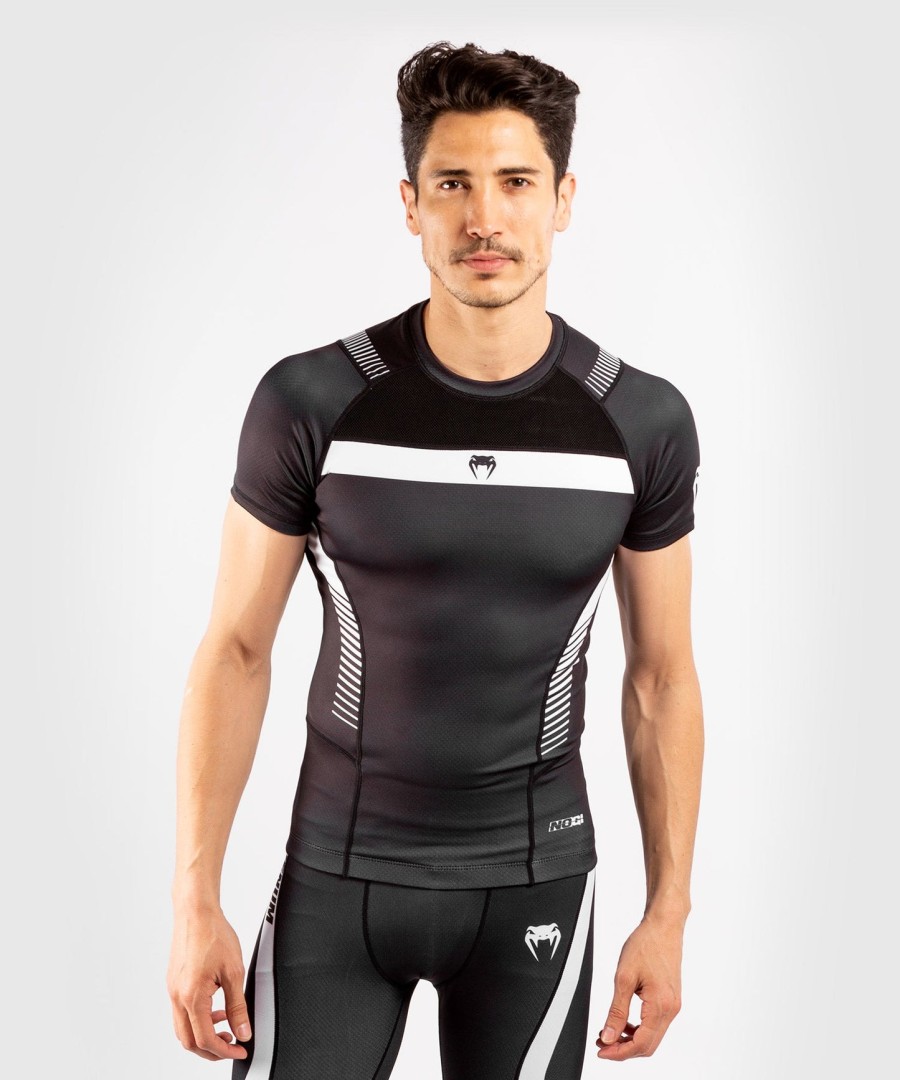 rashguard venum nogi 3.0 - krátký rukáv - černo-bílý