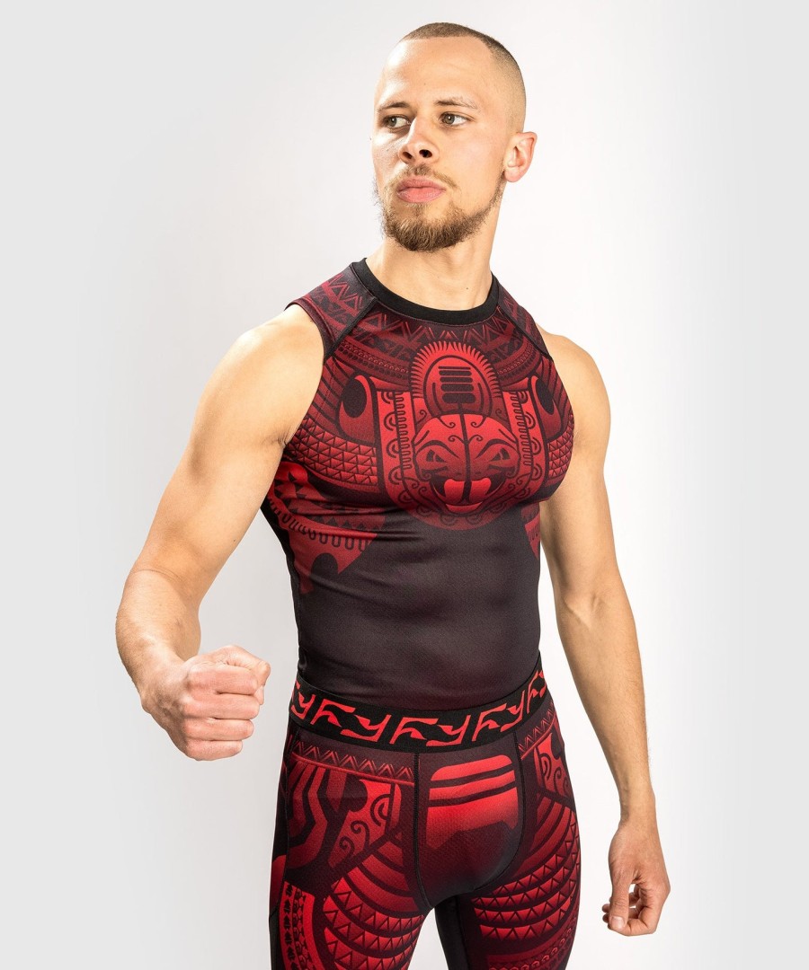 venum nakahi rashguard - bez rukávů - ČernoČervený