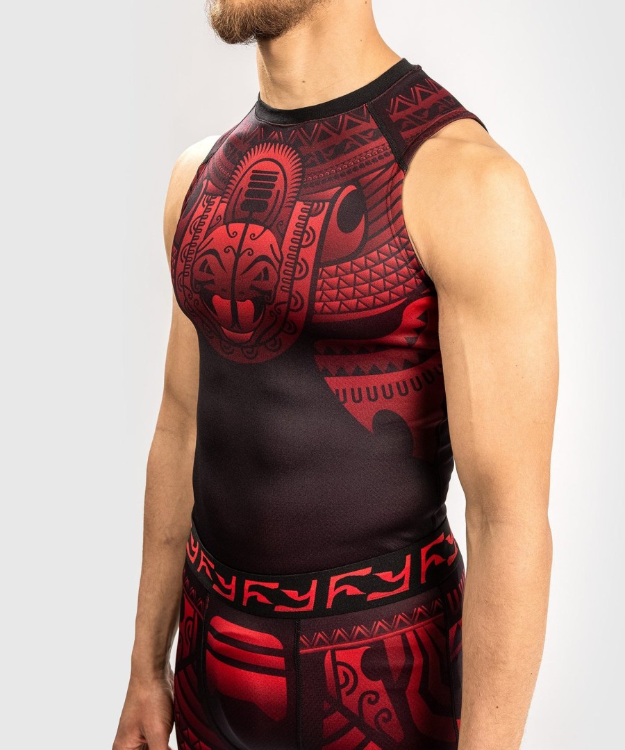 venum nakahi rashguard - bez rukávů - ČernoČervený