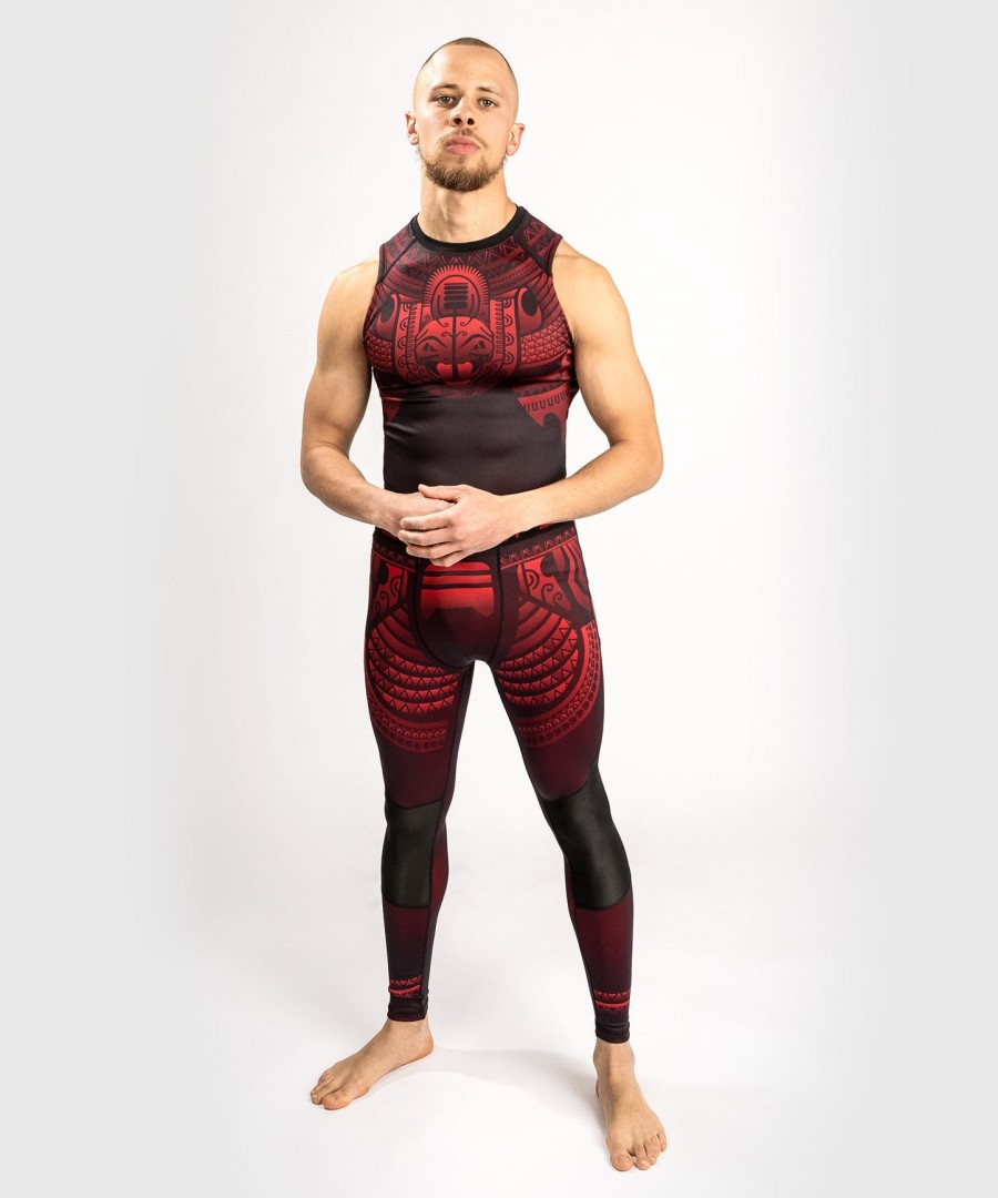 venum nakahi rashguard - bez rukávů - ČernoČervený