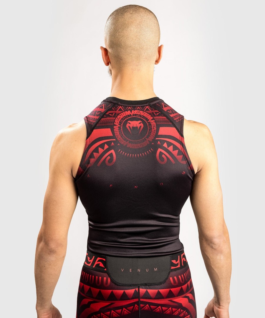 venum nakahi rashguard - bez rukávů - ČernoČervený