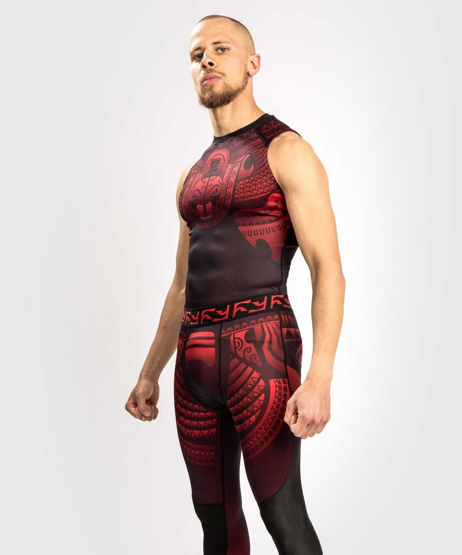venum nakahi rashguard - bez rukávů - ČernoČervený