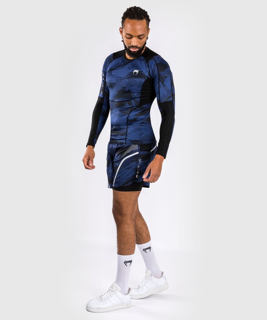 rashguard s dlouhým rukávem venum electron 3.0 - námořnická modrá