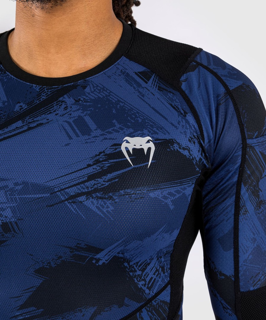 rashguard s dlouhým rukávem venum electron 3.0 - námořnická modrá