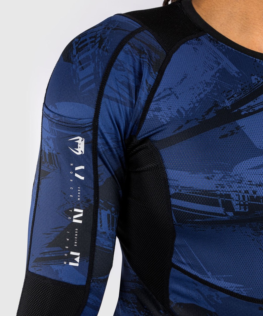 rashguard s dlouhým rukávem venum electron 3.0 - námořnická modrá