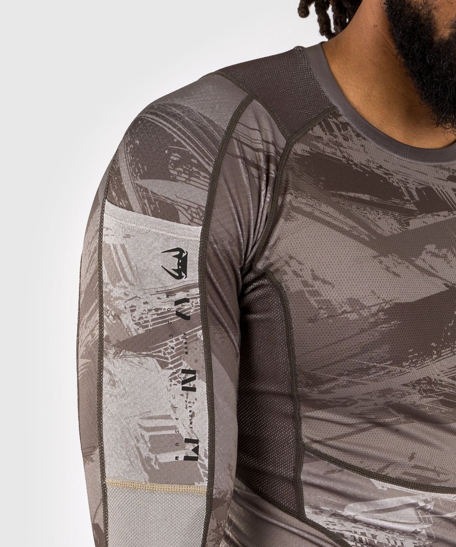 rashguard s dlouhým rukávem venum electron 3.0 - písková