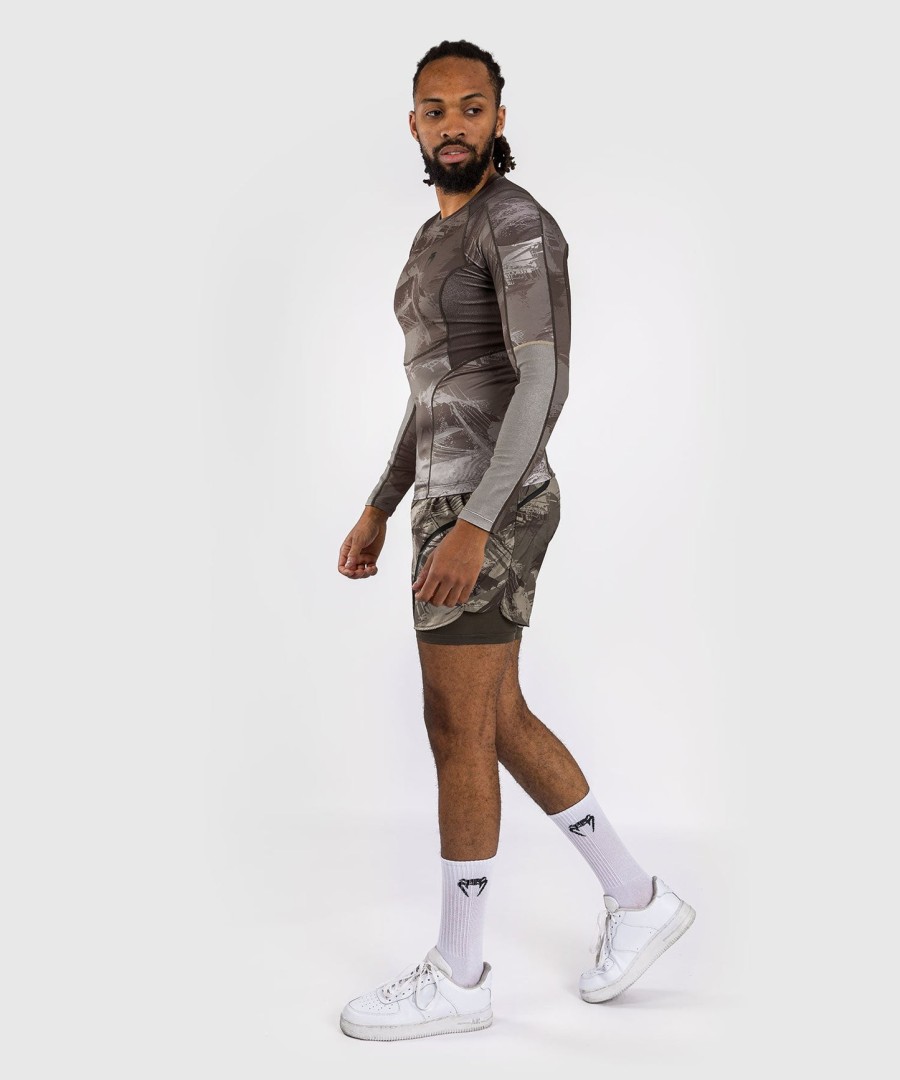 rashguard s dlouhým rukávem venum electron 3.0 - písková