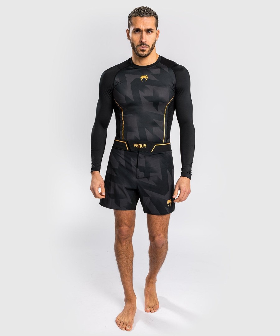 rashguard s dlouhým rukávem venum razor - černo-zlatý