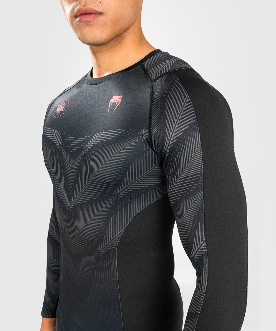 rashguard s dlouhým rukávem venum phantom - černo-červený