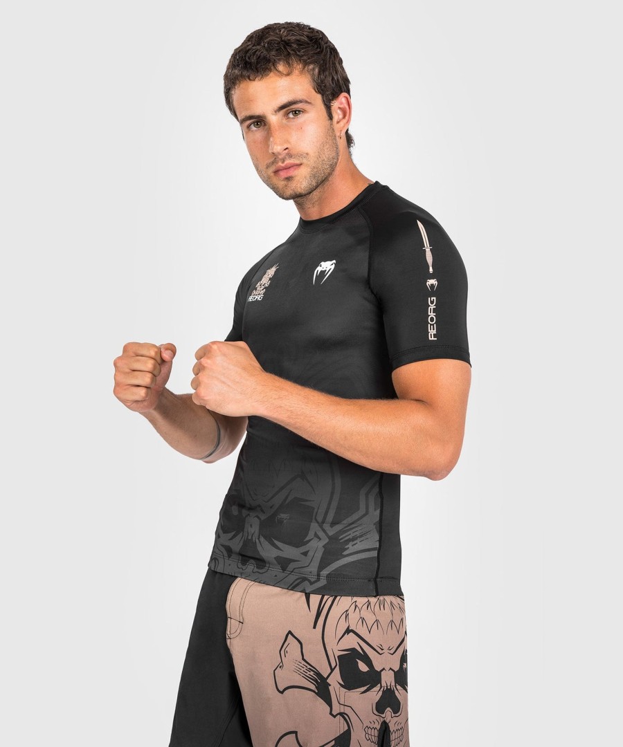 venum reorg rashguard - krátké rukávy - černá