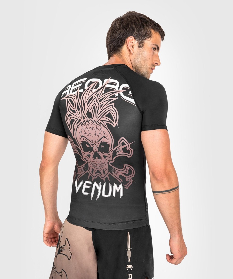 venum reorg rashguard - krátké rukávy - černá