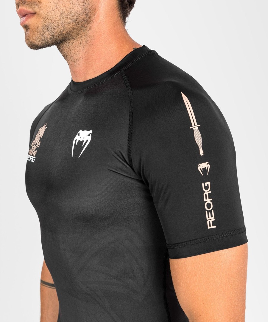 venum reorg rashguard - krátké rukávy - černá