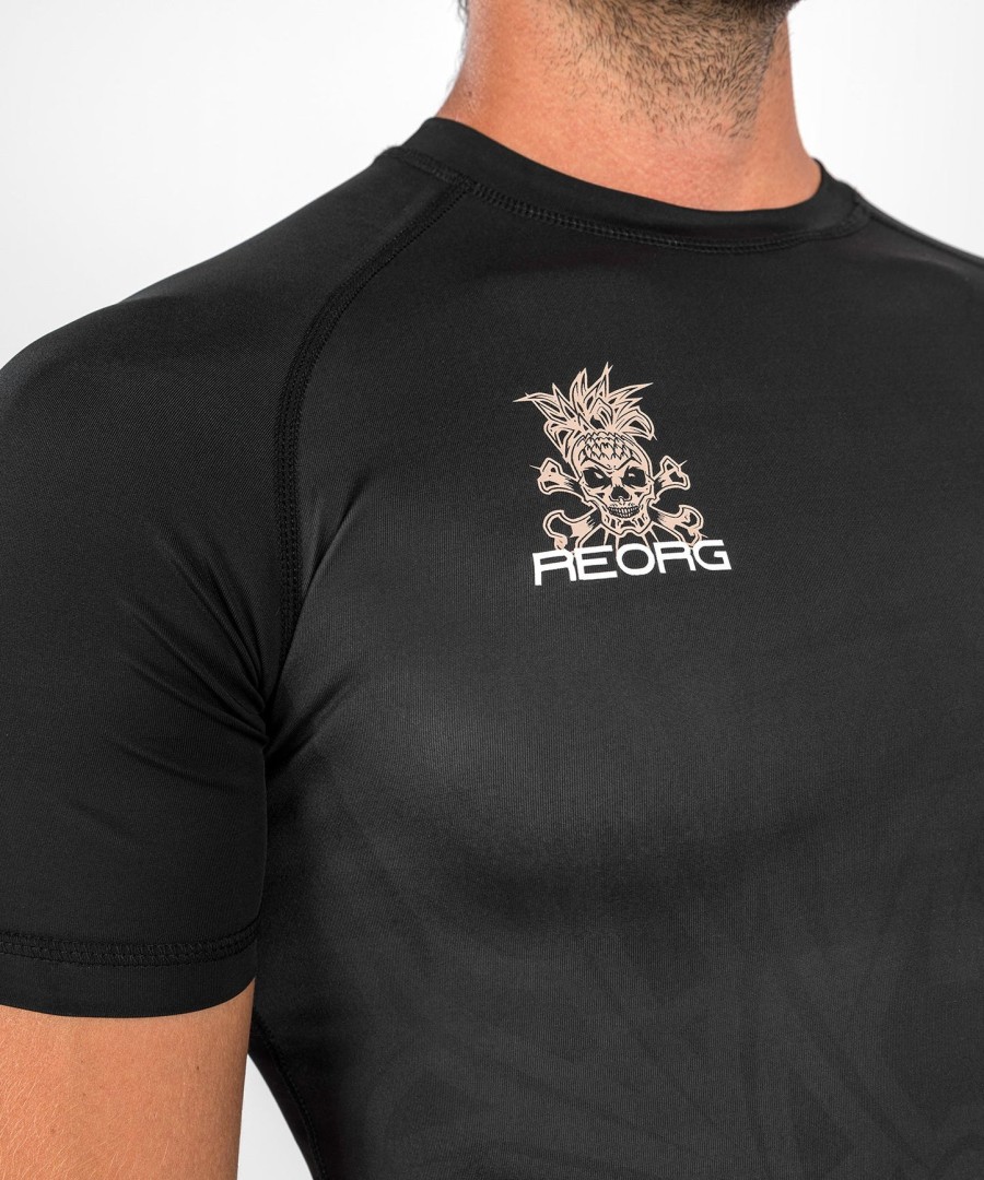 venum reorg rashguard - krátké rukávy - černá