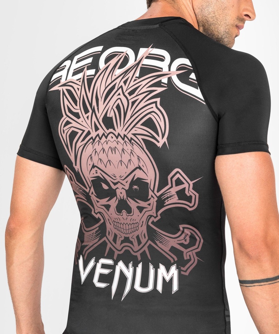 venum reorg rashguard - krátké rukávy - černá