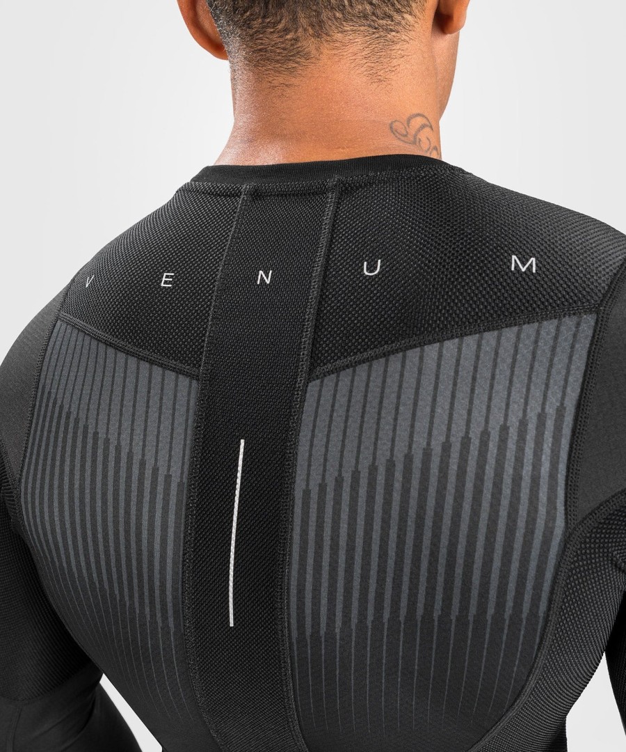 rashguard s dlouhým rukávem venum biomecha - černo-šedý