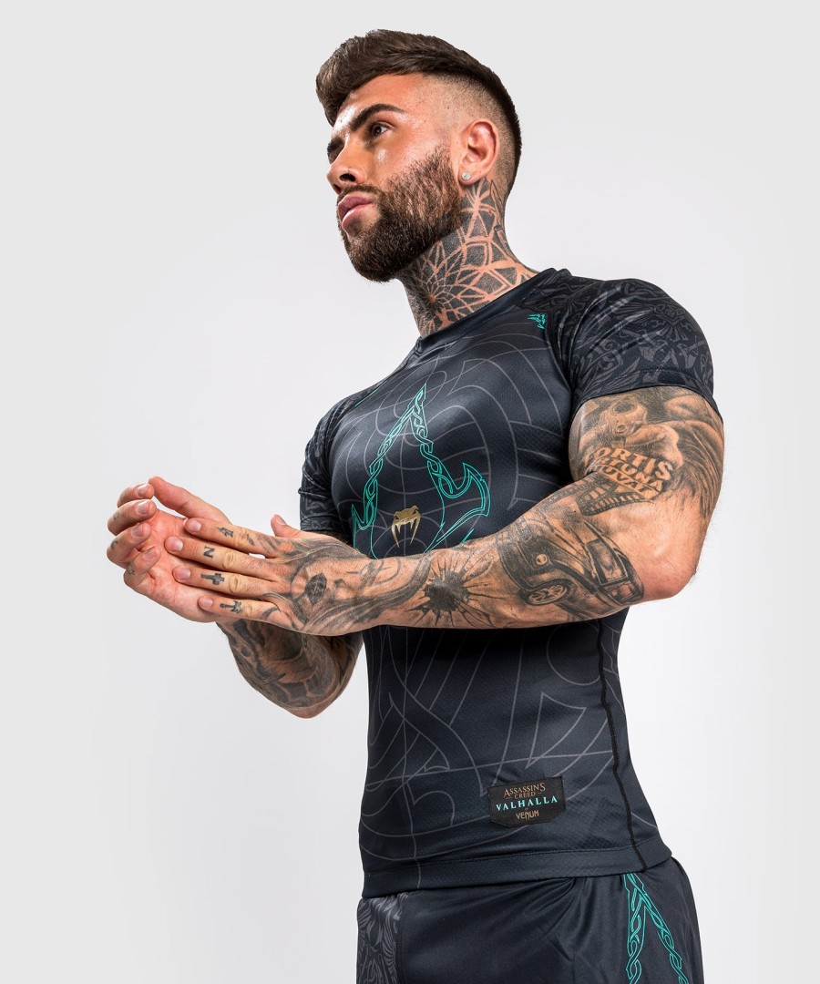 rashguard venum assassin creed reloaded - krátký rukáv - černý