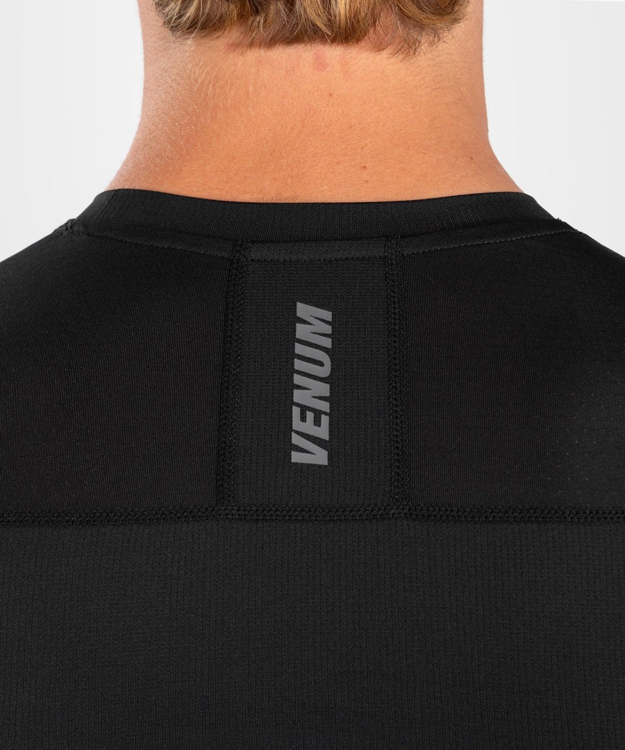 rashguard s krátkým rukávem venum g-fit air - černý