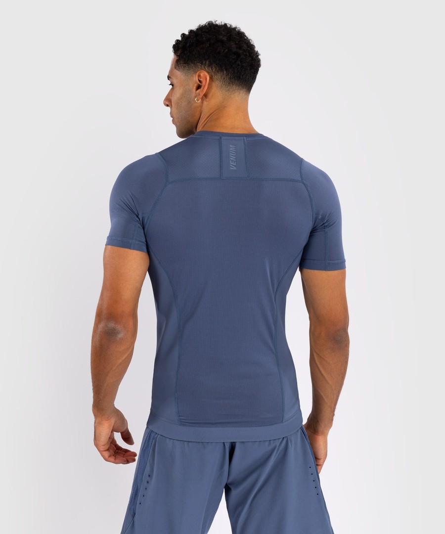 pánský rashguard venum g-fit air s krátkým rukávem - mlhavě modrý