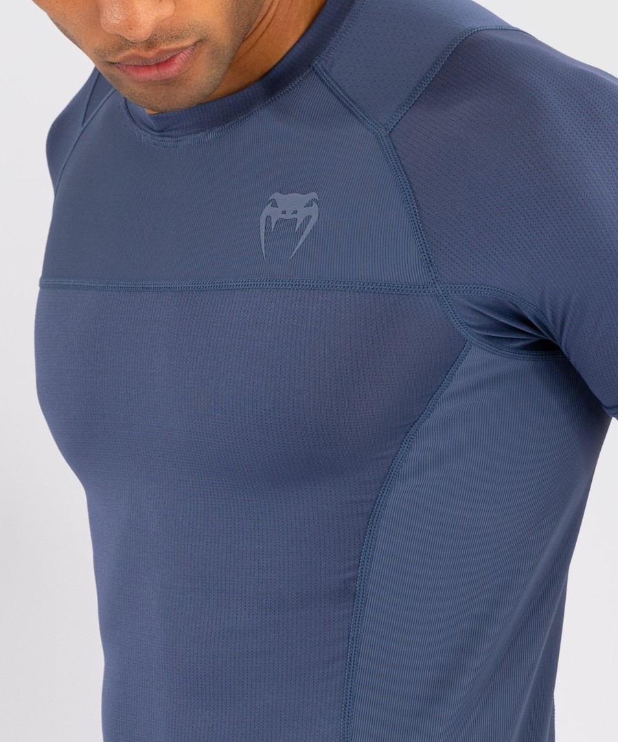pánský rashguard venum g-fit air s krátkým rukávem - mlhavě modrý