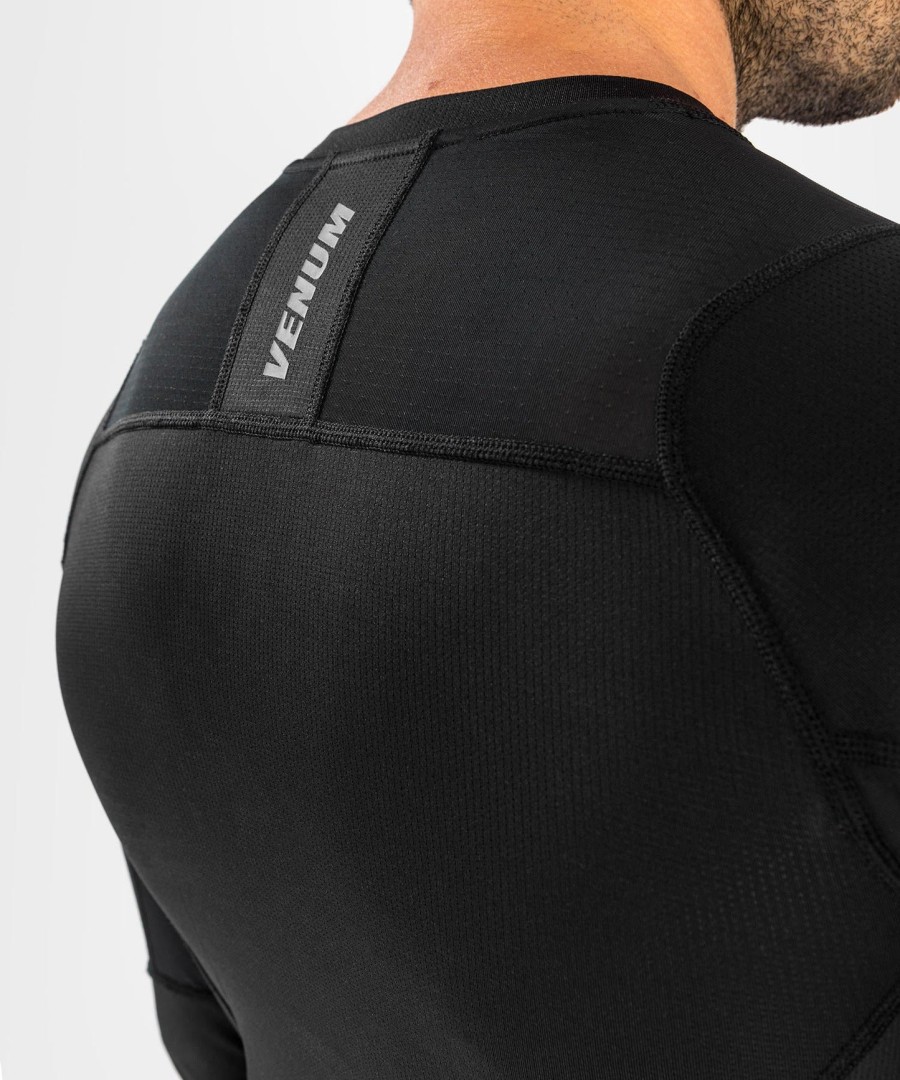 rashguardy venum g-fit air s dlouhým rukávem - černé