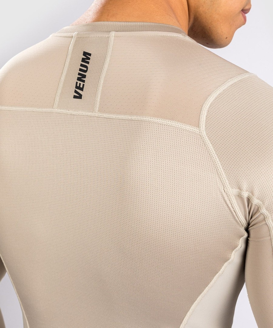 rashguard s dlouhým rukávem venum g-fit air - pískový