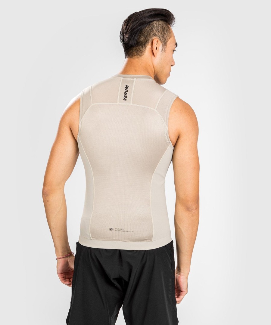 rashguard venum g-fit air bez rukávů - pískový