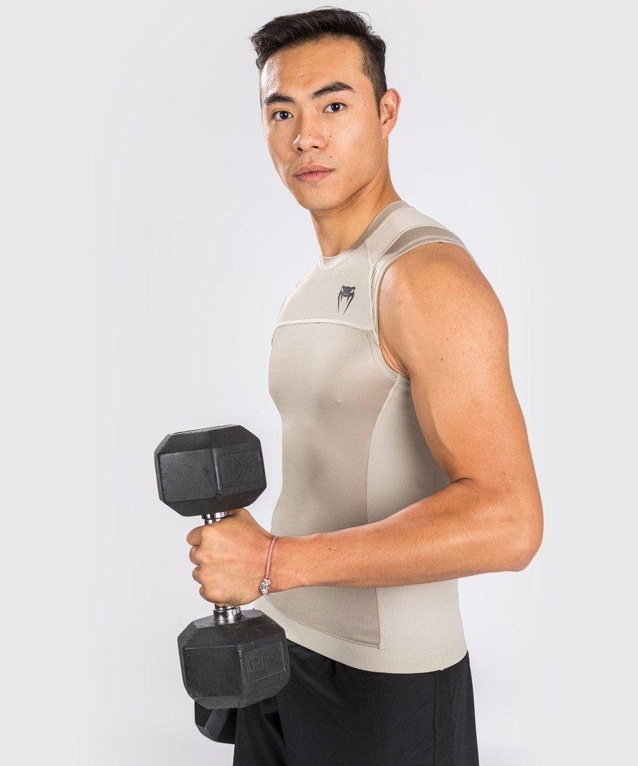 rashguard venum g-fit air bez rukávů - pískový