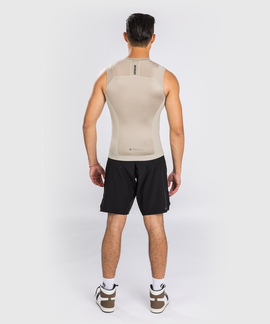 rashguard venum g-fit air bez rukávů - pískový