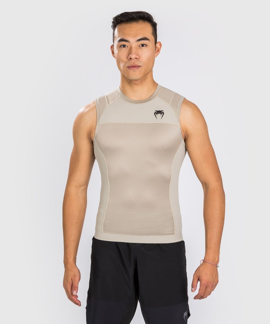 rashguard venum g-fit air bez rukávů - pískový