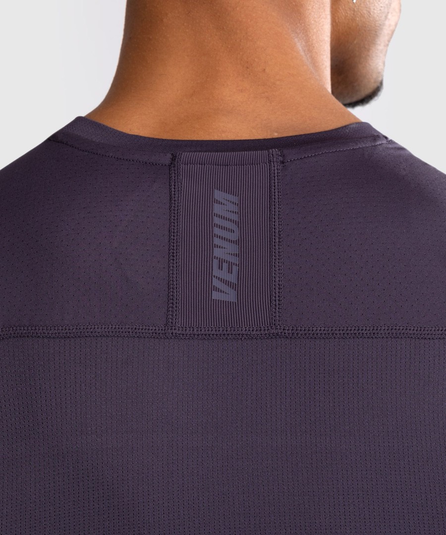 pánský rashguard venum g-fit air bez rukávů - tmavě fialový