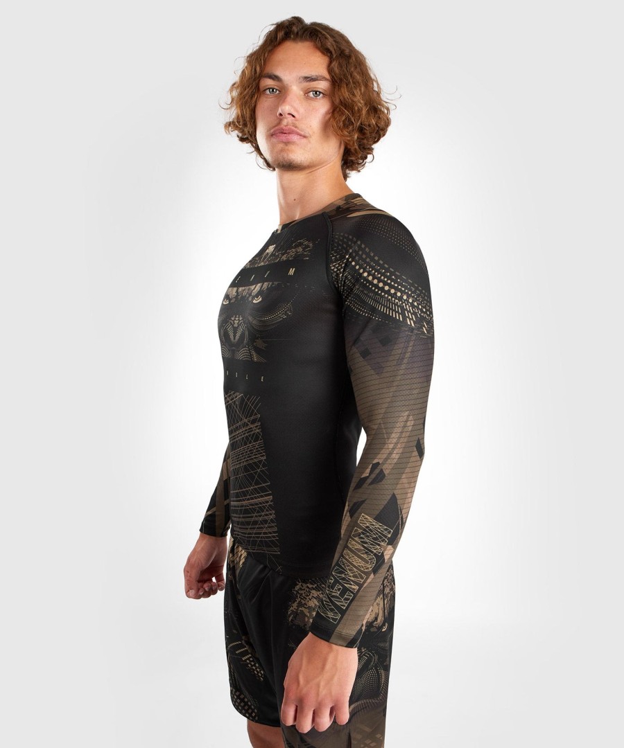 rashguard s dlouhým rukávem venum gorilla jungle - černýpískový