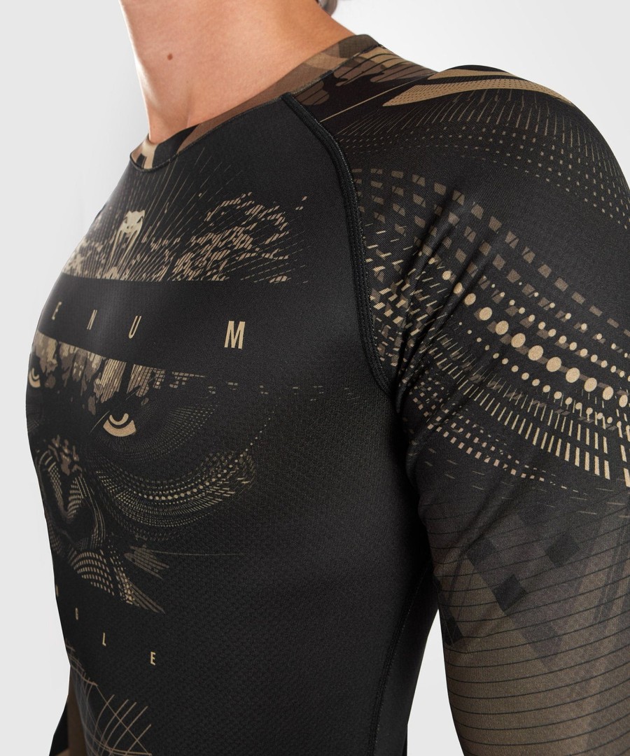 rashguard s dlouhým rukávem venum gorilla jungle - černýpískový