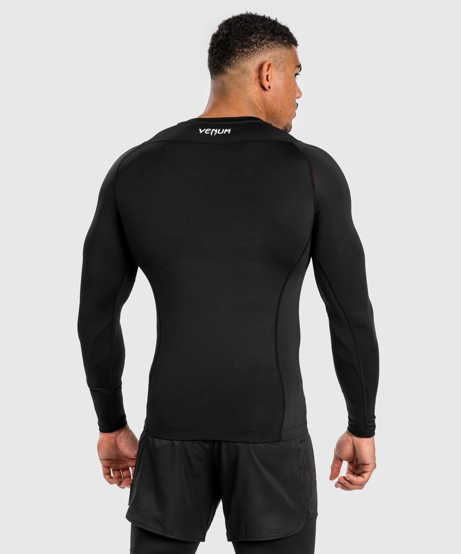 pánský rashguard s dlouhým rukávem venum attack - černo-šedý