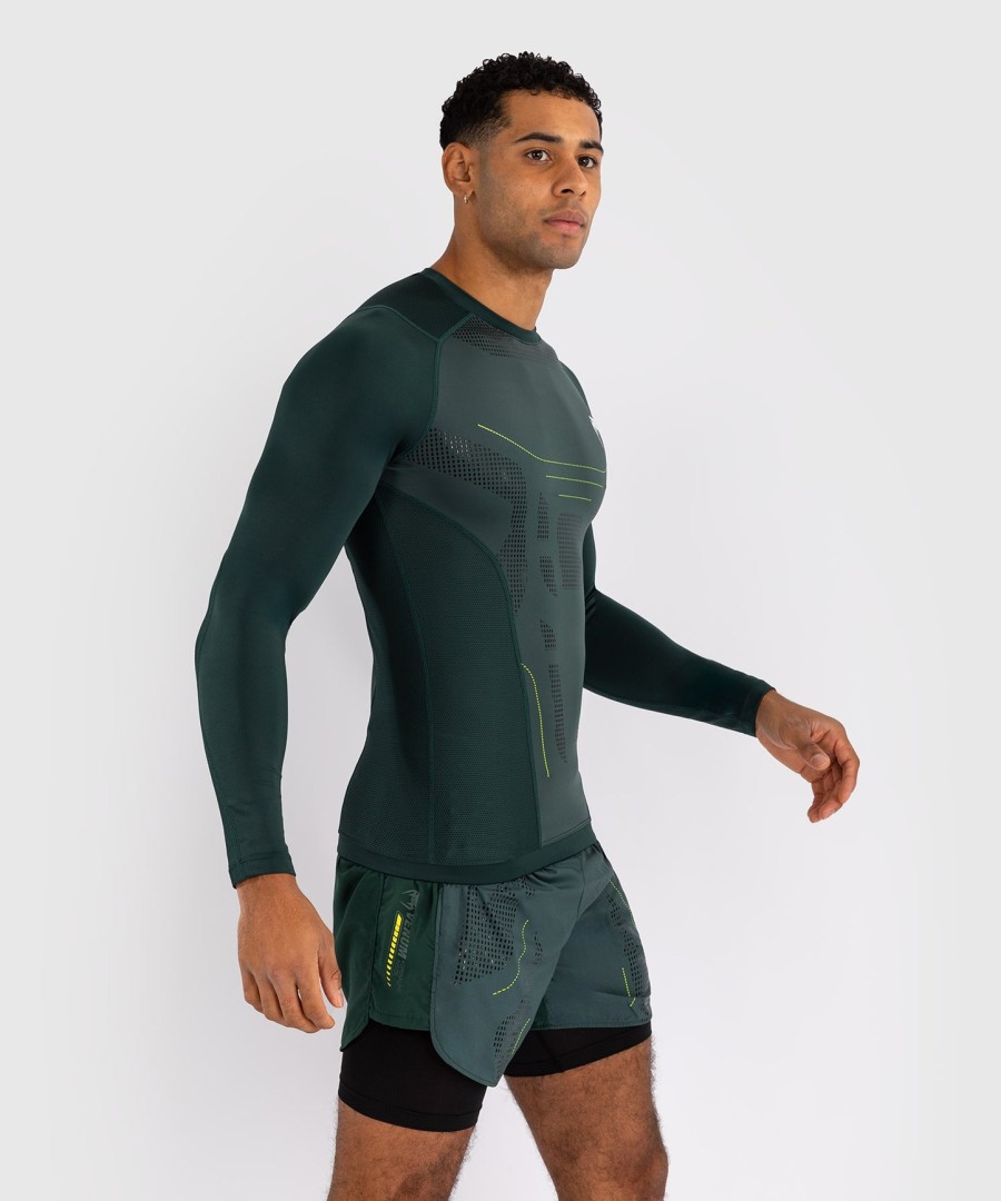 rashguard s dlouhým rukávem venum technical 3.0 - lesní zelená