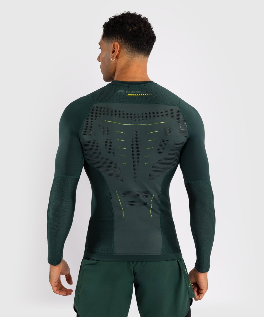 rashguard s dlouhým rukávem venum technical 3.0 - lesní zelená