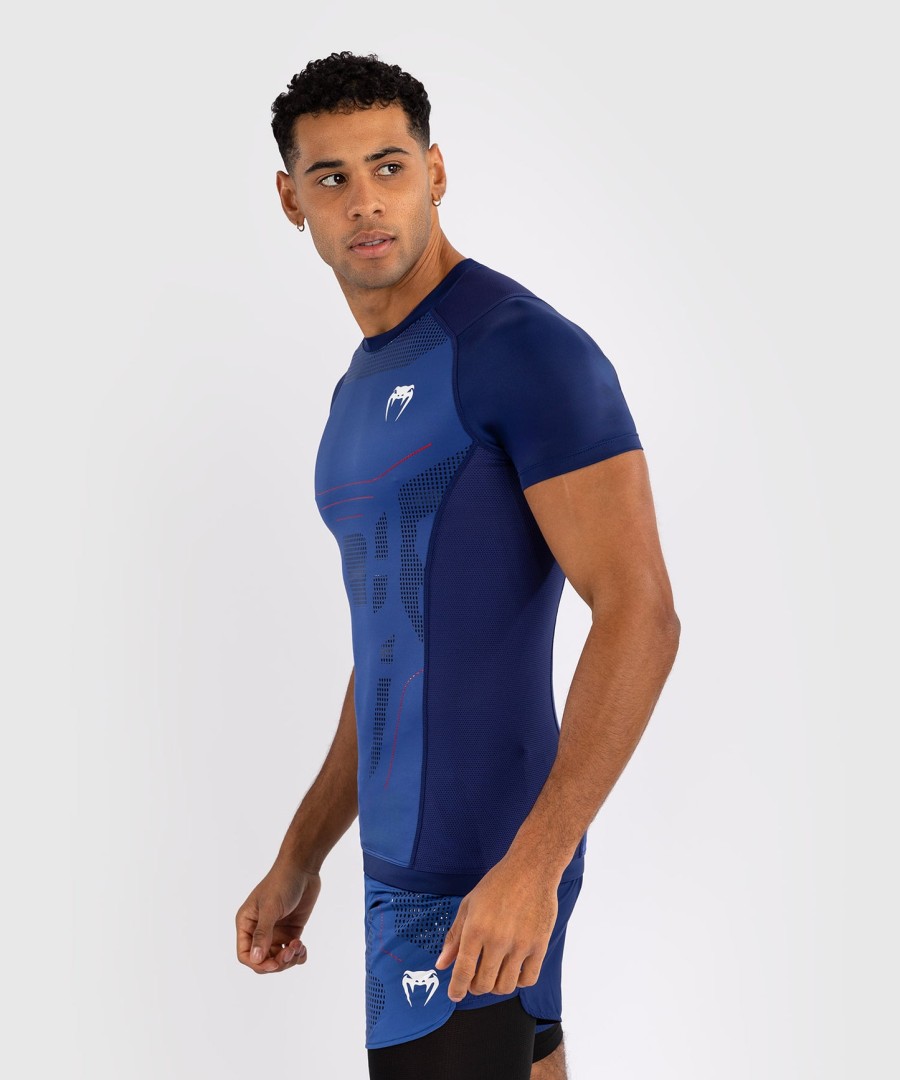 rashguard venum technical 3.0 s krátkým rukávem - nočně modrá