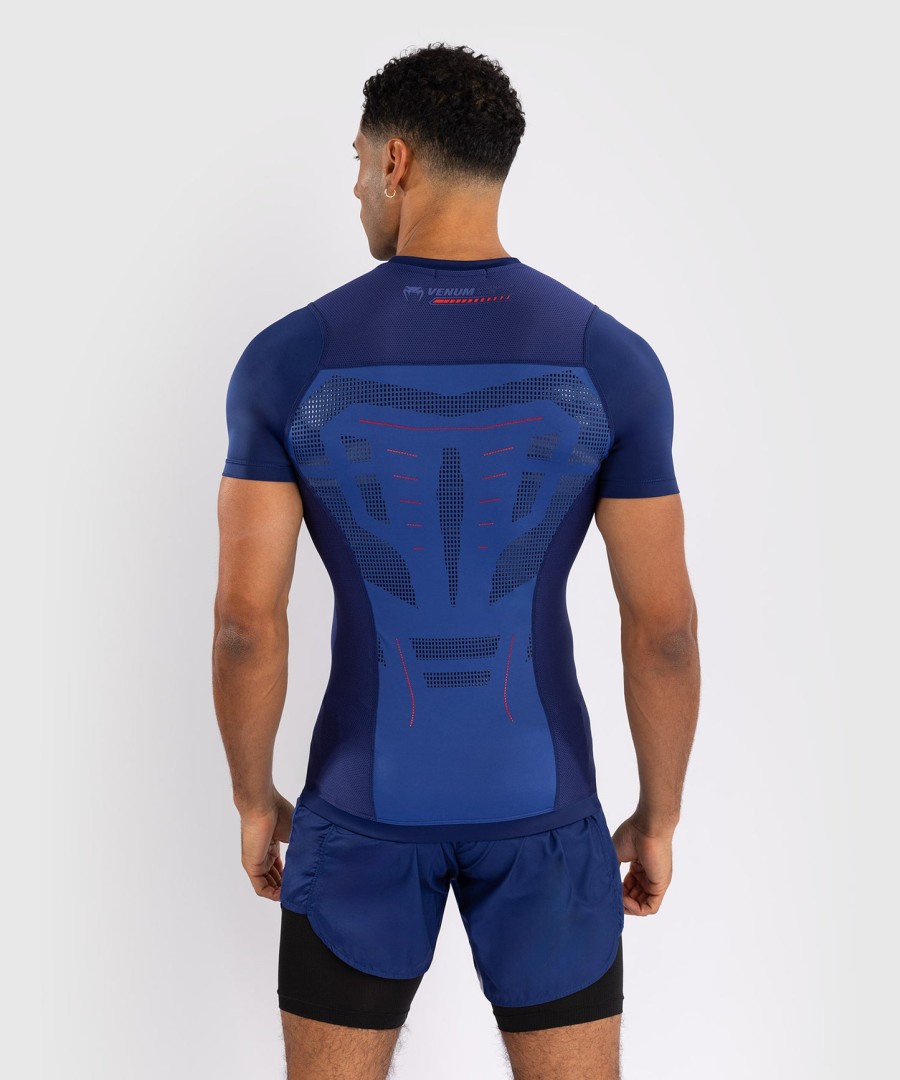 rashguard venum technical 3.0 s krátkým rukávem - nočně modrá