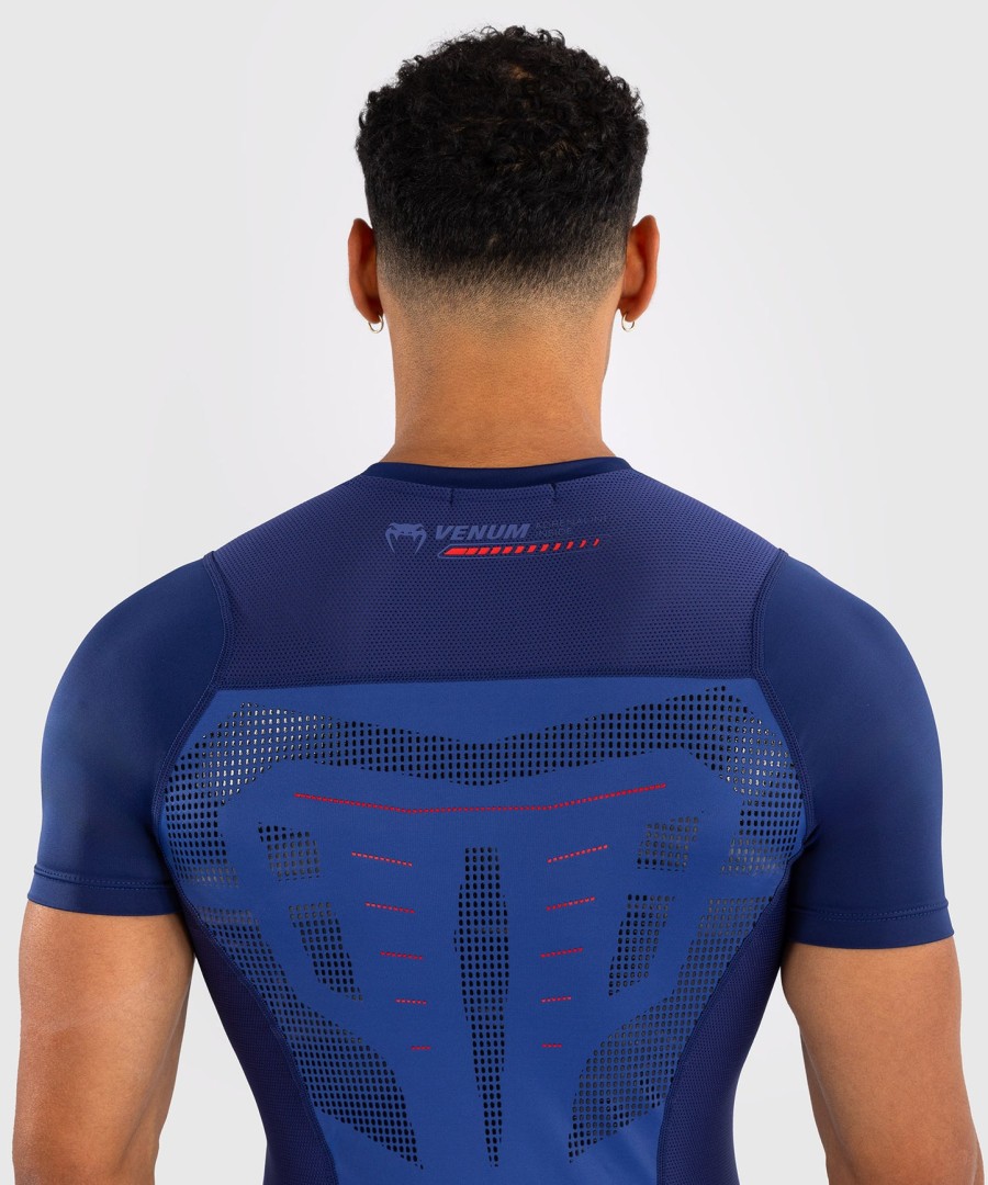 rashguard venum technical 3.0 s krátkým rukávem - nočně modrá